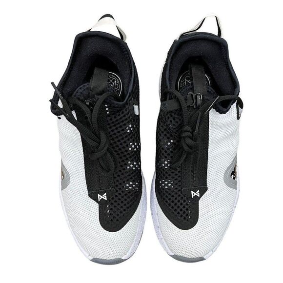 Nike Sneakers WMNS 7.5 Black White PG 4 PAUL GEORGE BASKETBALL RARE CD5079 100 - Picture 13 of 14